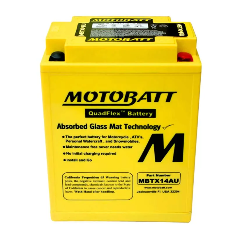 Batterie moto 4 ples 16,5Ah MBTX14AU | Motobatt