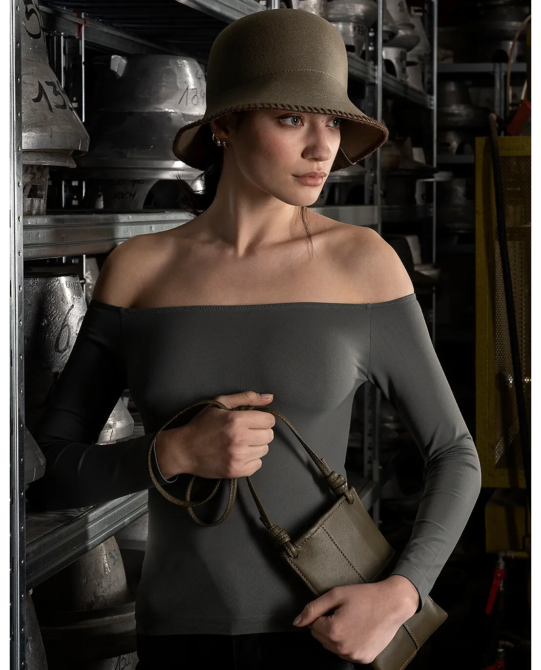 Chapeau cloche en feutre Mina