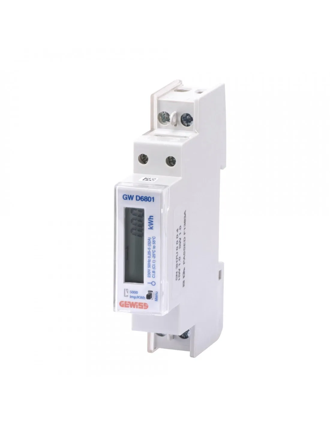 COMPT. D'ENERGIE MONOPHASE DIRECT 32A 1M GEWISS GWD6801