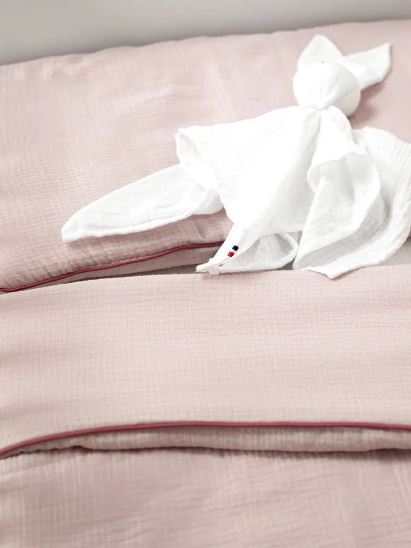 Couette et oreiller - prêt à dormir, Jeanne - Rose