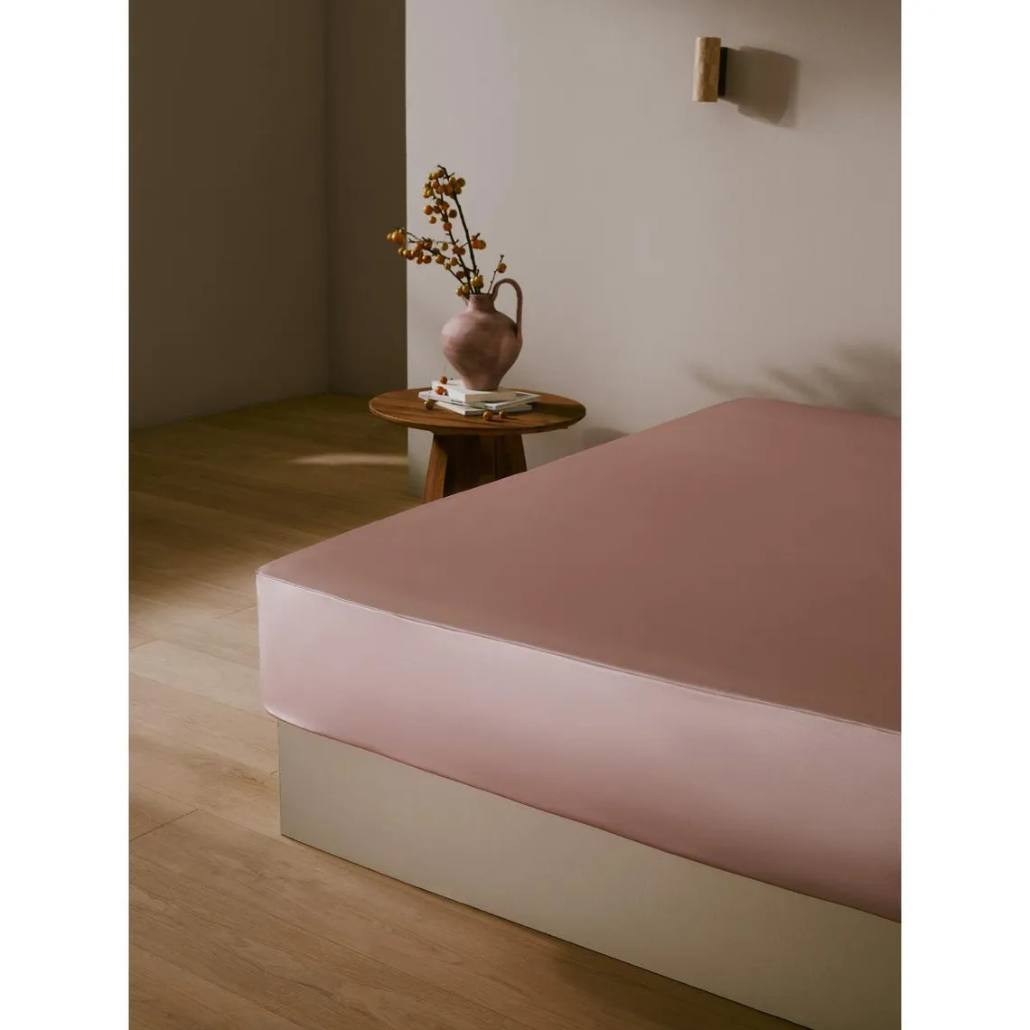 Drap Housse en Soie  Sans Couture rose | 3 Suisses