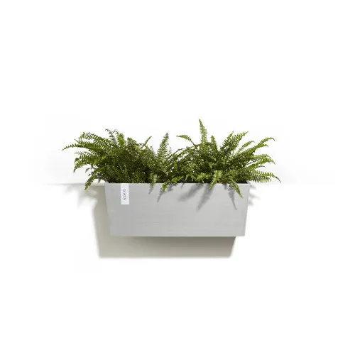 ECOPOTS Pot suspension mural Hanging Bruges 55 Blanc Gris - 55 x 20...