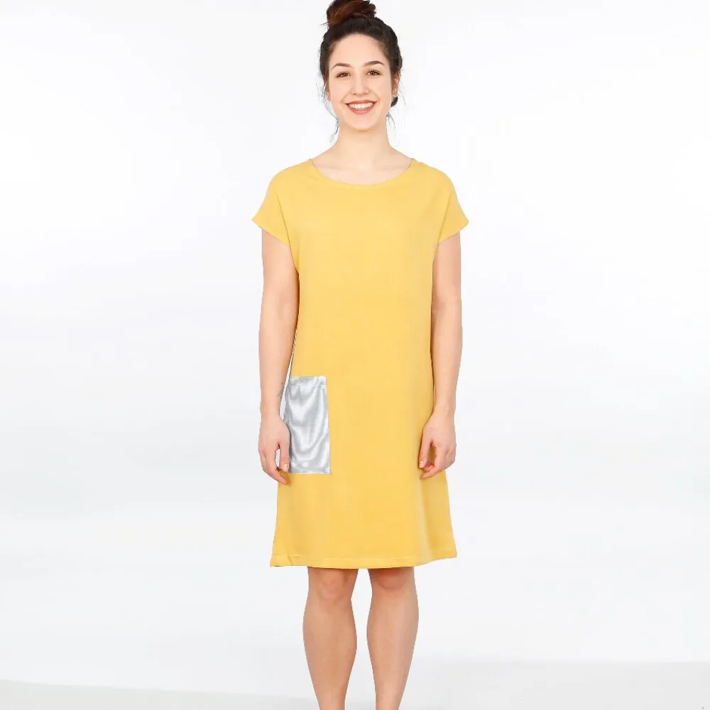 Madame KONNI Robe avec poche XS-XXL - couture