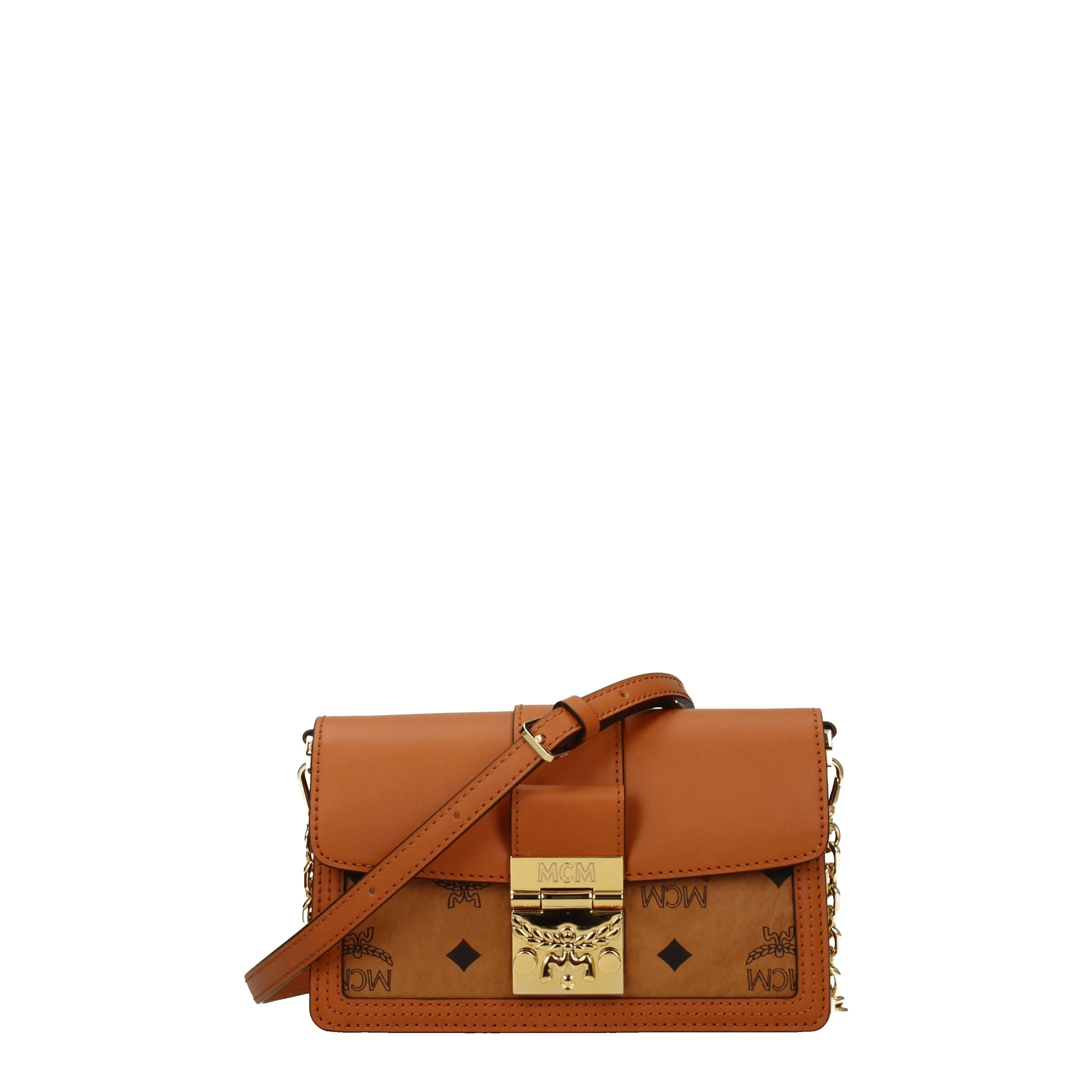 Sac à bandoulins MCM Femmes en cuir marron / cognac