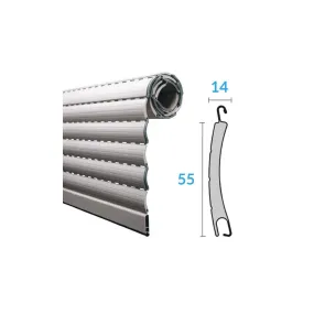 Tablier de Volet roulant sur mesure ALU 55