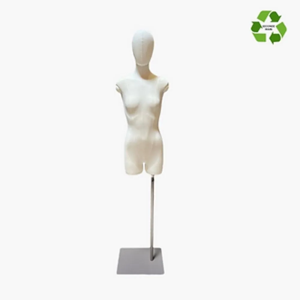Torso femme couture avec tête et base grise seconde main