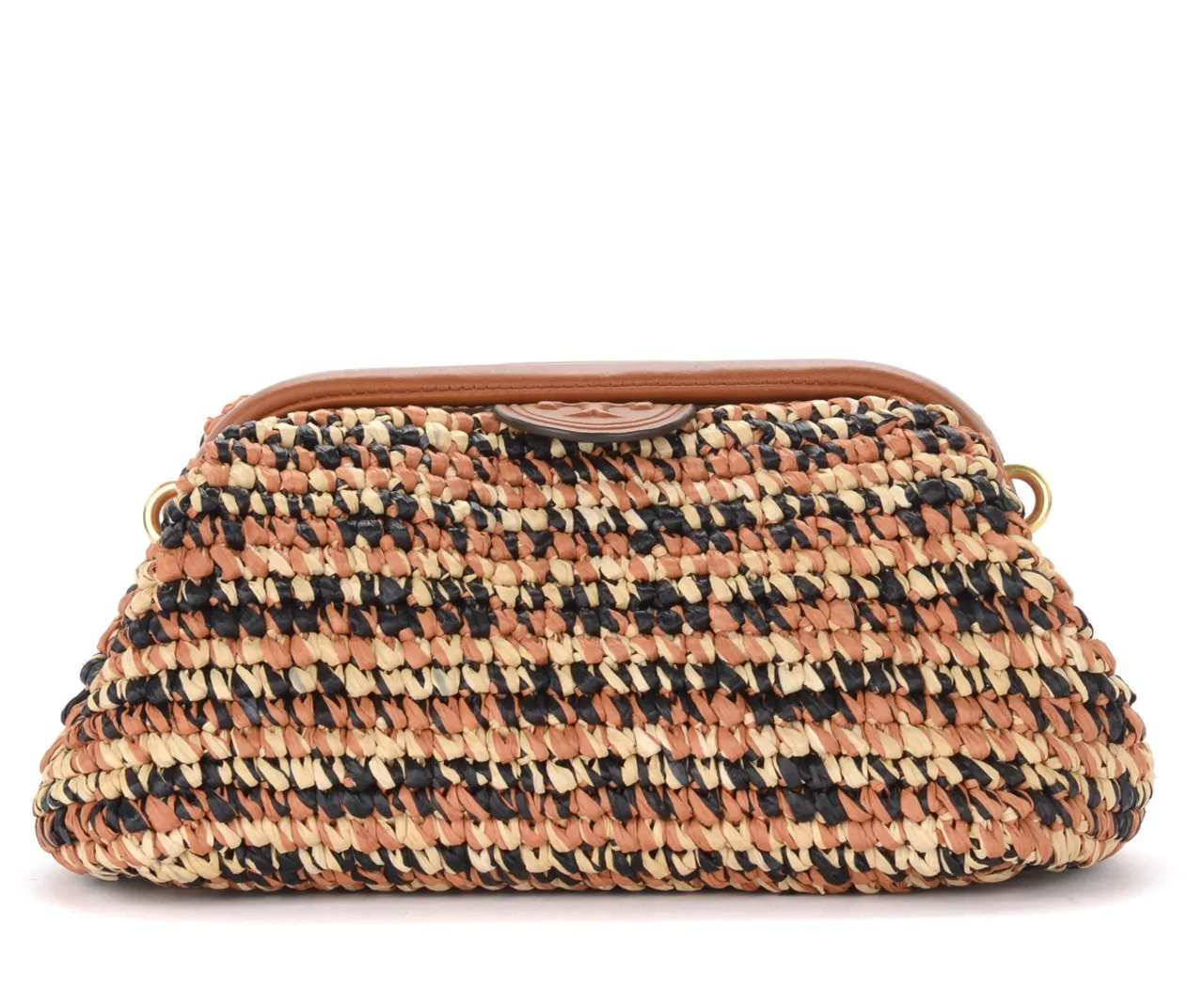 Tory Burch Sac à bandoulière Fleming en raphia