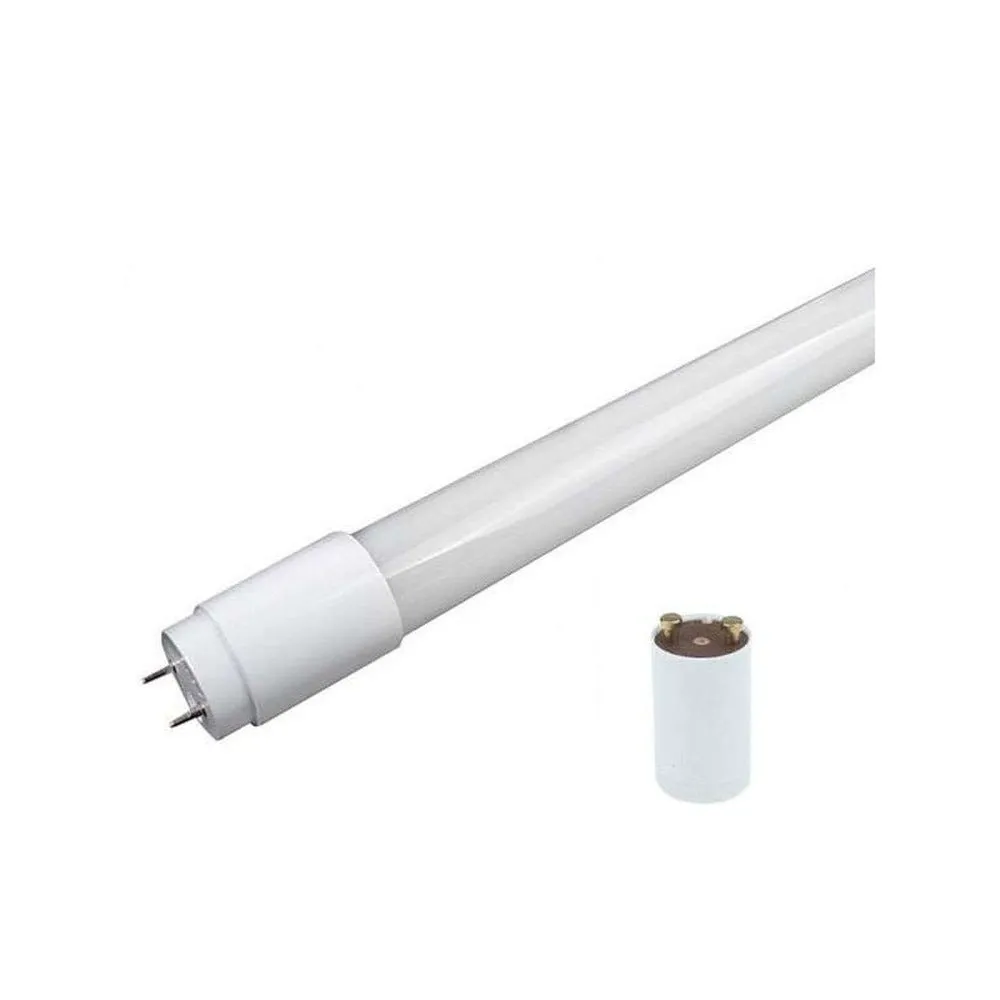 Tube led t8 22w avec starter 1500mm blanc chaud 2800k