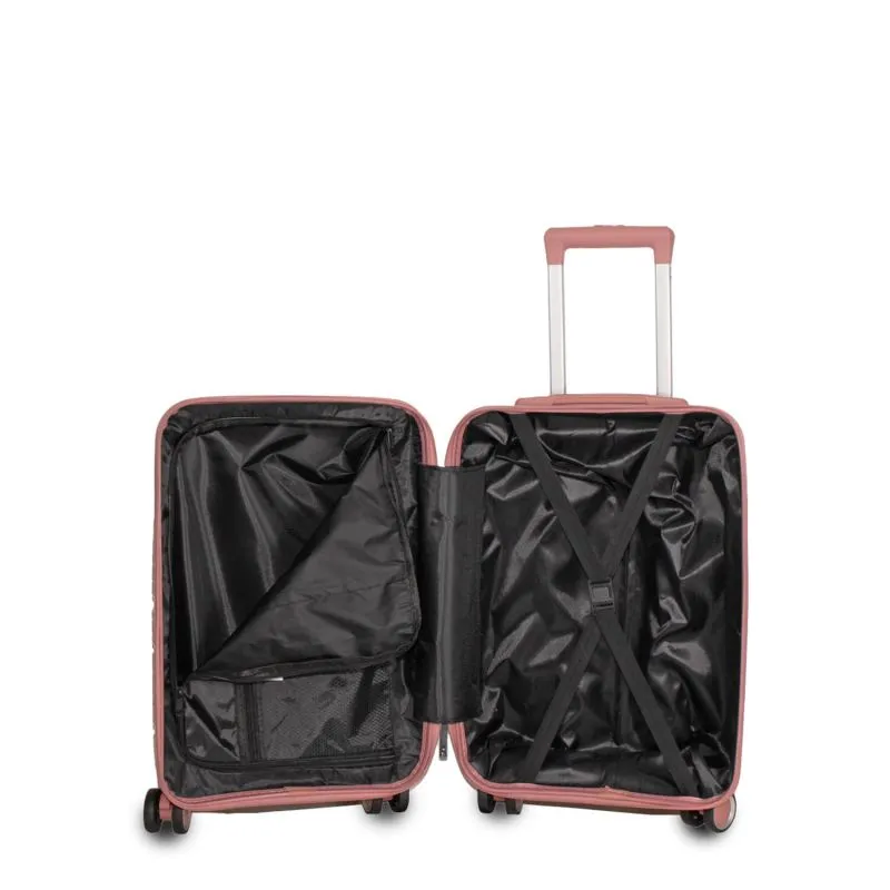 Valise cabine rigide Fashion 6886 55 cm Rose